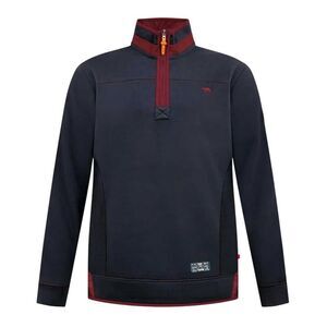 Duke Mens D555 Leicester Quarter Zip Kingsize Fleece Top / Navy